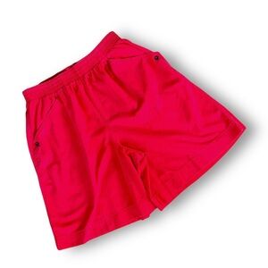 Vintage Women’s Bright Red Elastic Waist Shorts